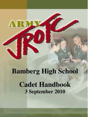 Fillable Online bamb-hs eu dodea Link to Cadet handbook - Bamberg ...