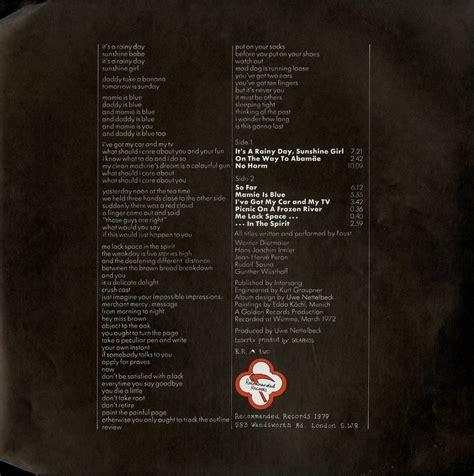 A00373462/LP/ファウスト FAUST So Far UK盤 クラウトロック(一般)｜売買されたオークション情報、yahooの商品 ...