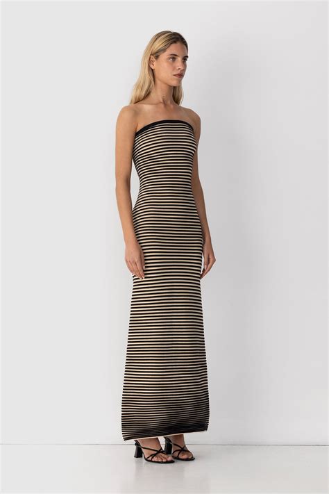 Sunmor Knit Maxi Dress - Noir – The Wolf Gang