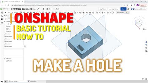 Image result for Onshape Hole Tap Types Tutorial
