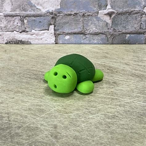 Tortoise miniature clay figure | The British Craft House