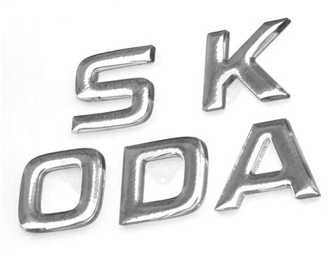 Skoda 3D Letters for Skoda KODIAQ – Chrome Finish - Skoda Accessories ...