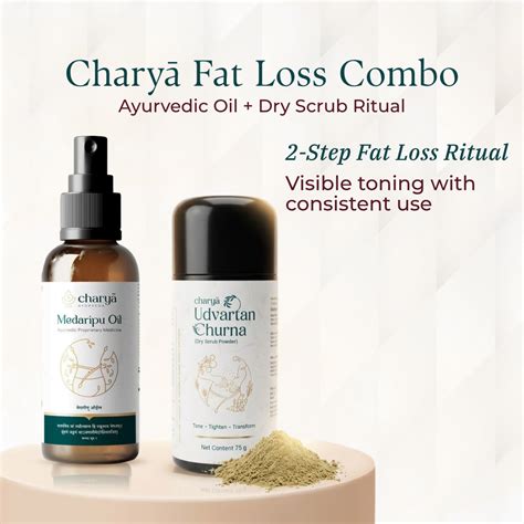 Fat Loss Combo | Medaripu Oil & Udvartana Churna for Inch Loss & Body ...