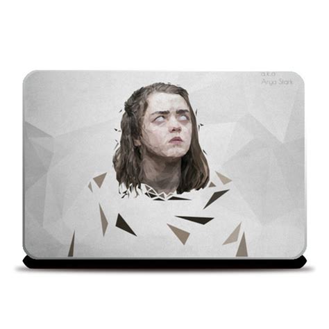 arya stark polygon art poster maisie williams Laptop Skins – PosterGully