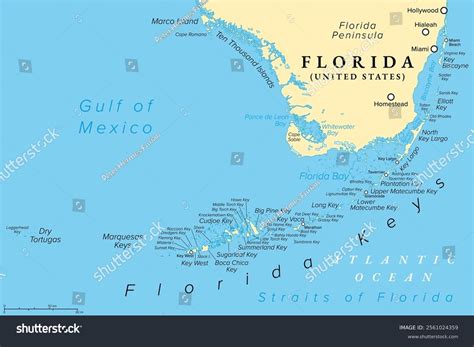 Political Map Key West Florida Map Of Florida State, USA Nations