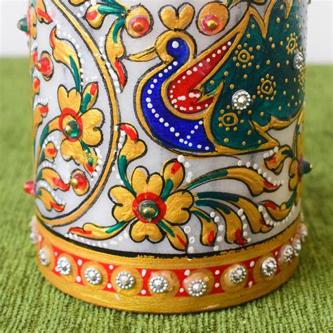 Kishangarh Marble Glass | Hand-Carved Rajasthani Design | Culturati