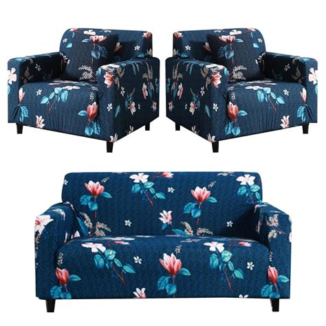 Gurnoor Sofa Cover One 3 Seater and Two 1 Seater Fully Covered ...