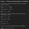 Find the smallest number which when multiplied with 3600 will make the ...