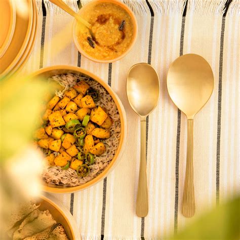 Buy Celestial Brass Veg & Curry Set of 2 Online - Ellementry – ellementry