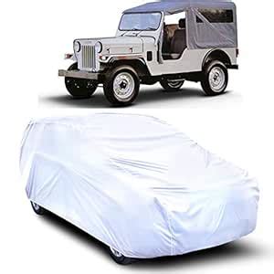 CREEPERS Car Cover for Mahindra Jeep Dust Proof - Water Resistant Car ...