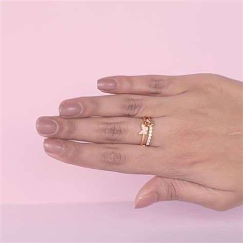Golden Butterfly In Love Ring – GIVA Jewellery