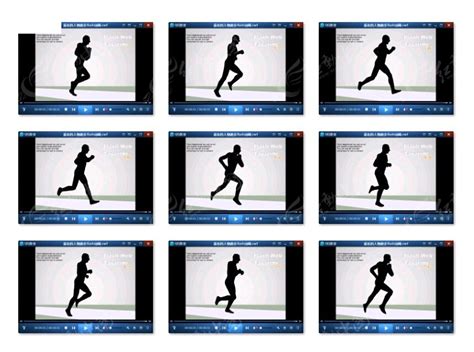 跑步运动轨迹视频FLA素材免费下载_红动网