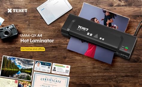 Texet LMA4-QX portable laminator | 2 MIN Quick Warm Up | Jam release ...