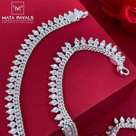 Silver Anklets for Baby Girls & Boys | Newborn Baby Payals – Page 2 ...