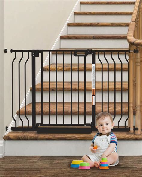 Mom's Choice-GROWNSY Baby Gate for Stairs, 29.5"-48.4" Pressure Mounted ...
