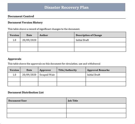 DR Templates – ITSM Docs - ITSM Documents & Templates