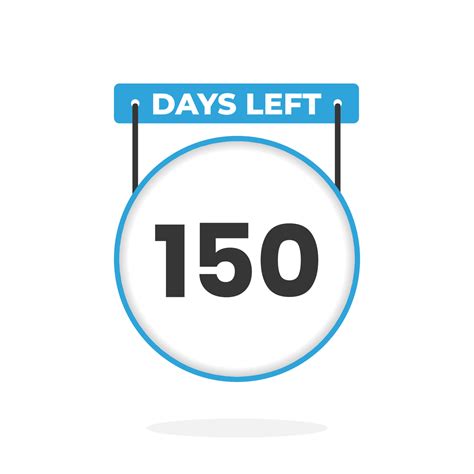 150 Days Left Countdown for sales promotion. 150 days left to go ...