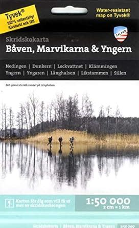 Buy Båven, Marvikarna & Yngern - Skridskokarta (Nordic skating map ...
