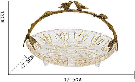Luxury Fruit Basket, Crystal Glass Fruit Bowl, Gold India | Ubuy