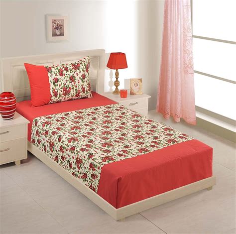 Buy Swayam Shades of Paradise Collection Floral 200 TC Pure Cotton ...