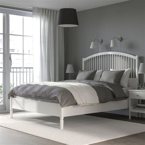 TYSSEDAL bed frame, white/Leirsund, 180x200 cm (707/8x783/4") - IKEA