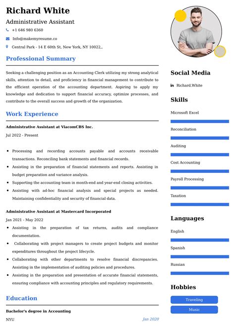 Administrative Assistant Resume Examples India
