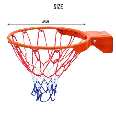 Standard 45cm Basketball Ring Hoop Solid Rim 18mm with Net