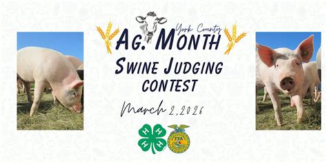 2026 York County 4-H & FFA Swine Judging Contest, 120 N Congress St ...