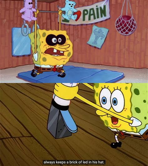 Spongebob Lifting Marshmallows