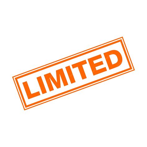Limited letter rubber stamp template | Premium Vector