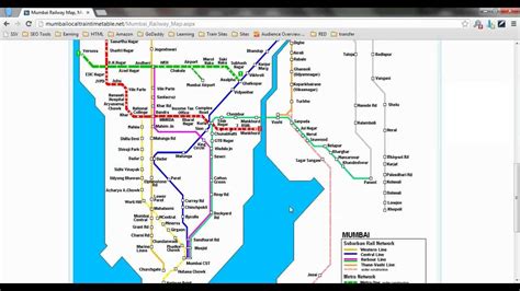 Mumbai Local Train Route Map 的图像结果