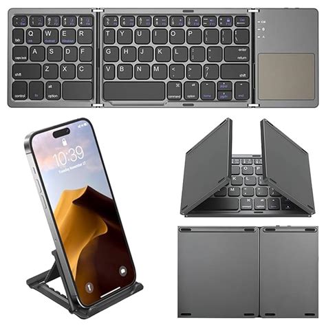 Amazon.in: Buy Foldable Bluetooth Keyboard, Tri-Folding Portable ...