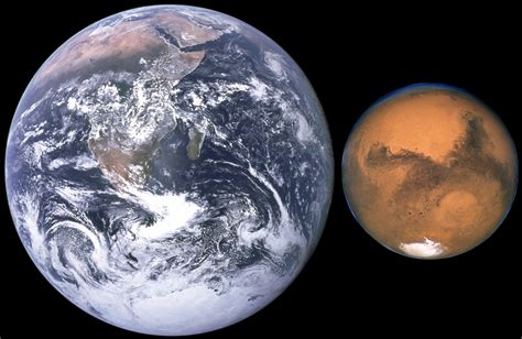 Comparison of Earth and Mars image - Free stock photo - Public Domain ...
