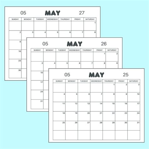Free April Calendar 2025, 2026, 2027 Printable