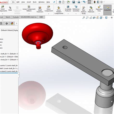 SolidWorks Assembly Tutorial Using Smart Mates 的图像结果