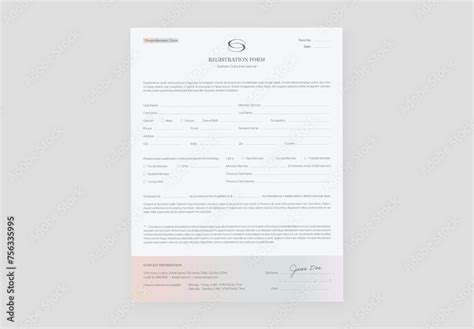 Image result for Registration Form Sample Layout