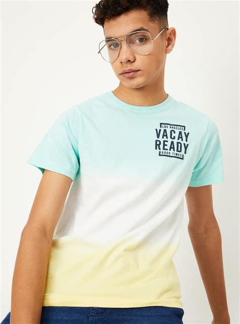 Buy Boys Dip Dye Printed T-shirt Online at just Rs. 399.0 ...