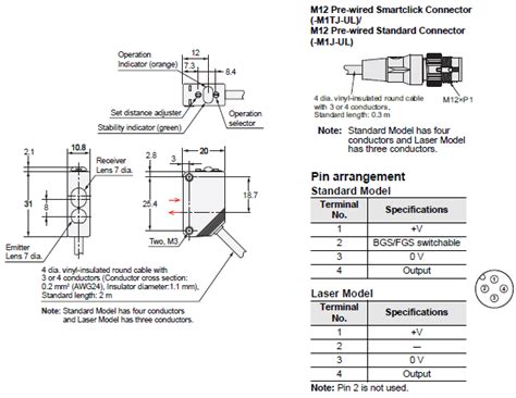 E3Z-[]-UL Compact Photoelectric Sensor with Built-in Amplifier ...