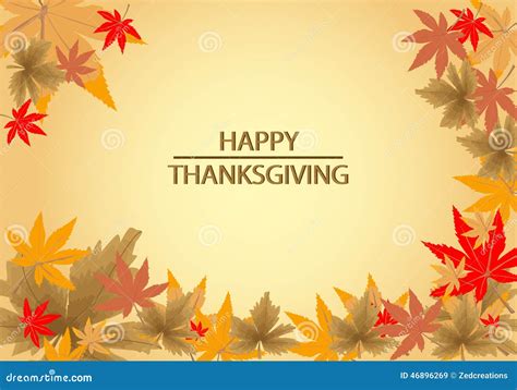Happy Thanksgiving Background Stock Illustration - Illustration of ...