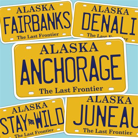 Alaska License Plate Stickers - Choose Your AK City – Sentinel Supply