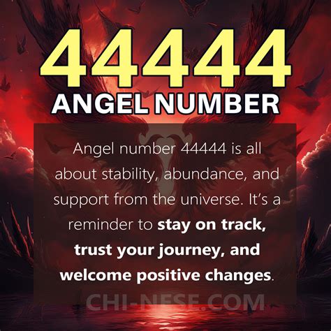 44444 Angel Number Meaning in 2025 | Spiritual meaning, Number meanings ...