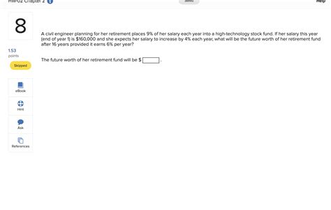 Solved A civil engineer planning for her retirement places | Chegg.com