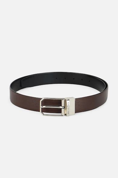 Buy Men Brown Solid Belt Online - 39620756 | Van Heusen