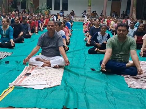 Aravalli International Yoga Day; Meghraj College Celebrates