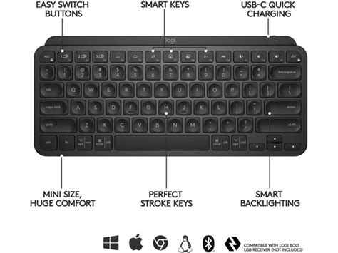 Logitech MX Keys Mini Bluetooth Keyboard