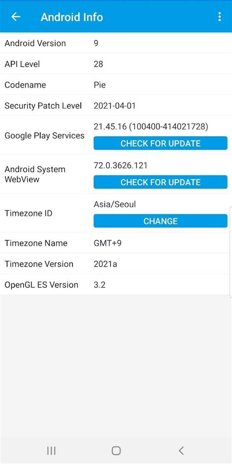 Image result for Android System Information