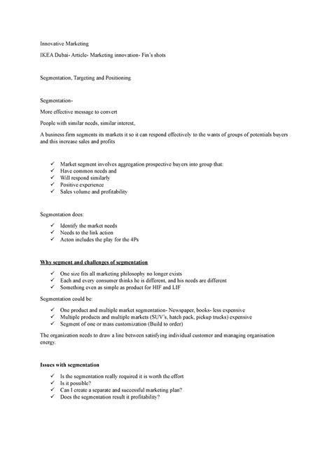 Class 3-Innovative Marketing - Innovative Marketing IKEA Dubai- Article ...