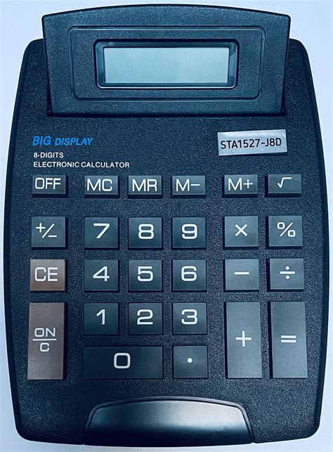 New Jumbo Desktop Calculator Large Buttons With Pop Up Display ...