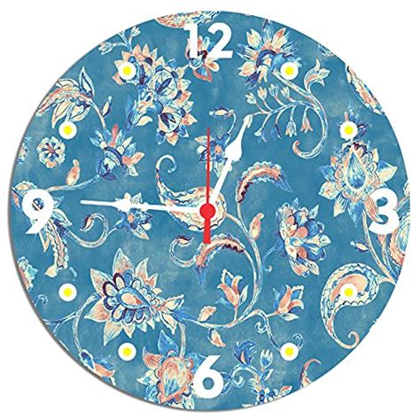 Buy Homesclues Attractive Flower Print Wall Clock , Colourful Print On ...