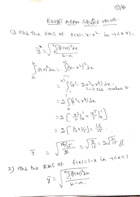 ROOT MEAN Square Value ( RMS) - Transforms And Boundary Value Problems ...